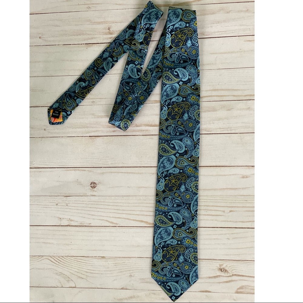 Ted Baker NWOT Silk Blue Pattern Tie
